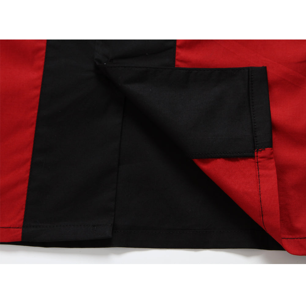 Anchor MSJ Men's 50s Male Clothing Rockabilly Style Casual Cotton Mens Shirts Short Sleeve Bowling Casual Button-Down Shirts